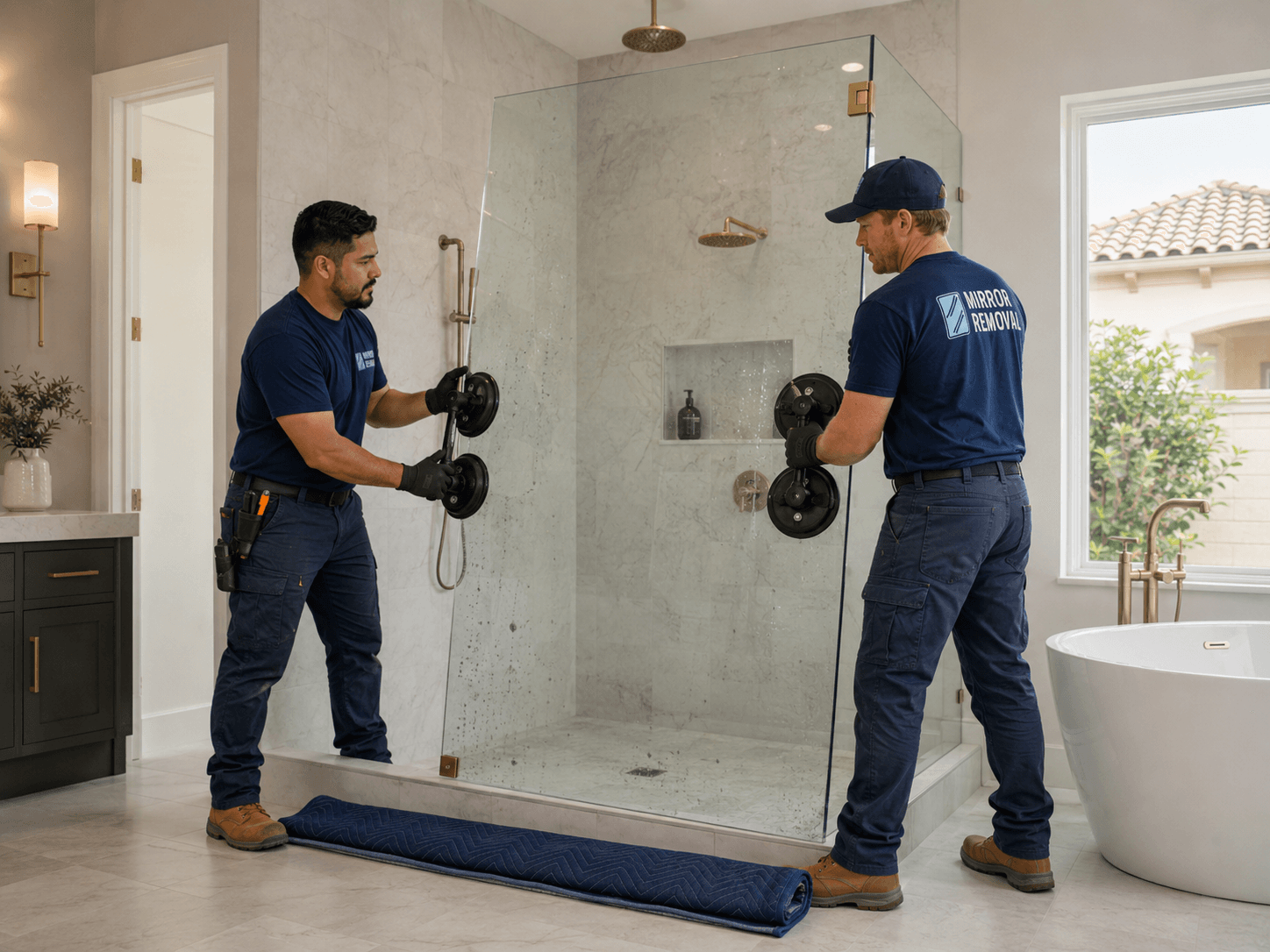 Professional frameless shower glass installation San Antonio