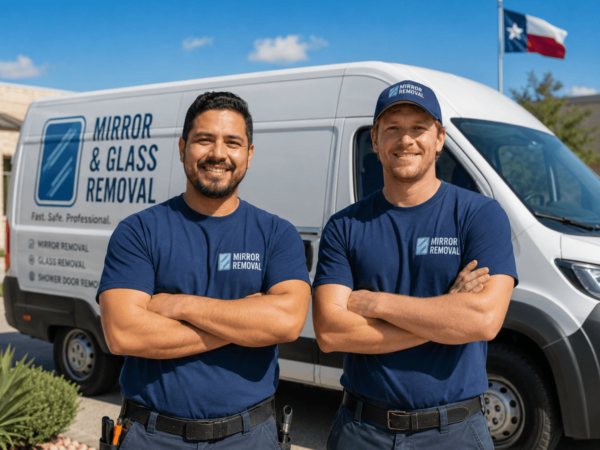 Professional mirror removal service in San Antonio